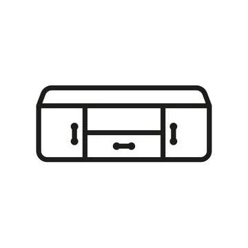 Television stand icon vector design templates simple and modern Stock Illustration
