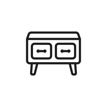 Television stand icon vector design templates simple and modern Stock Illustration