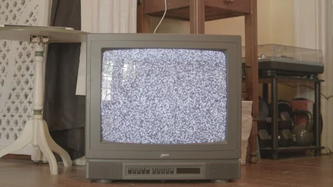 Television Static Video stock 124907088