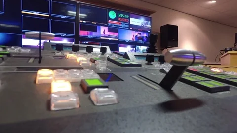 Television studio vision miser close up Stock Footage 75474639