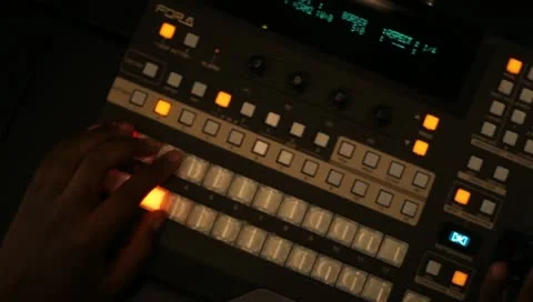 Television switcher in studio 3 Vídeo Stock 10712681