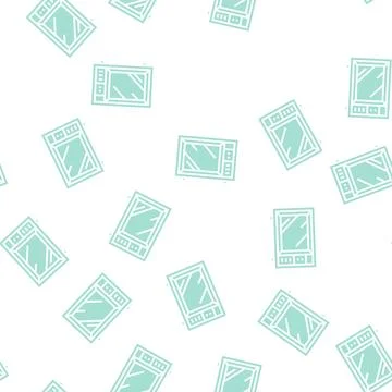 Television technology glyph seamless pattern Stock Illustration