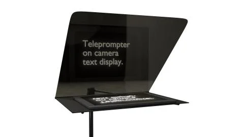 Television teleprompter without camera 3d illustration Stock Illustration