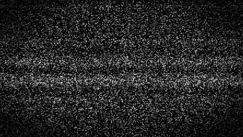 Television test pattern and static noise Stock Footage 92122210