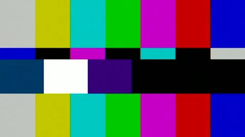 Television test pattern screen Stock Footage 340333618