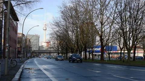 Television Tower in Berlin  스톡 동영상 101055948