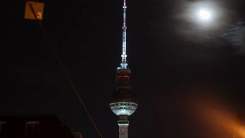 Television tower in Berlin - Germany Stock Footage 144908014