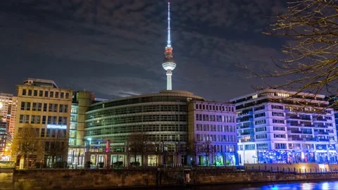 Television tower in Berlin - Germany Vidéo 145501441