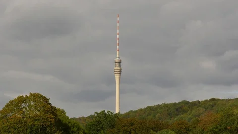 Television Tower Dresden 스톡 동영상 119713166