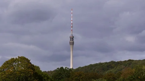 Television tower Dresden Stock Footage 119713459