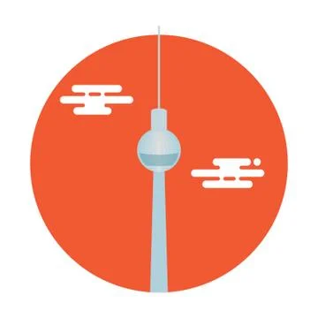 Television Tower Stock Illustration