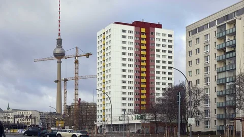 Television Tower time lapse 스톡 동영상 101464430