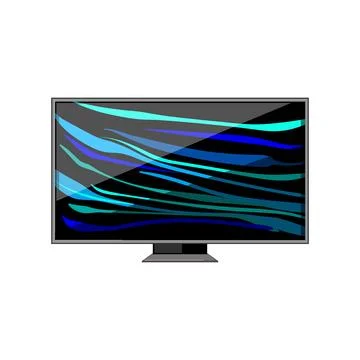 Television tv screen cartoon vector illustration Stock Illustration