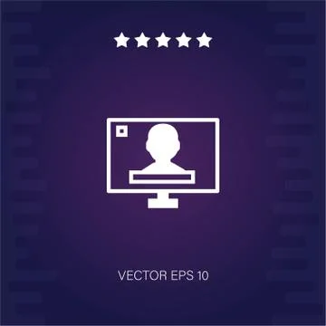 Television vector icon Stock Illustration