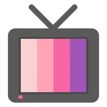 Television vector icon Illustration