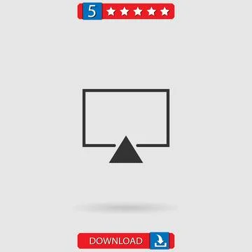 Television vector icon Stock-Illustration