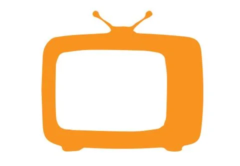 Television vector on white background Stock Illustration