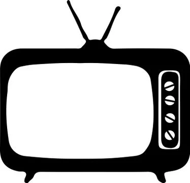 Television vector on white background Stock Illustration