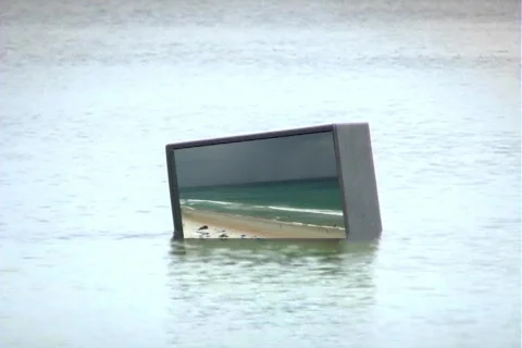 Television in Water Video stock 378604