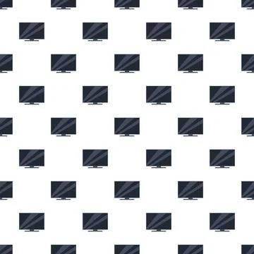 Televisions forming a modern technology pattern Illustrazione stock