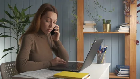 Telework, administrative, clerical work concept.  Stock Footage 144066222