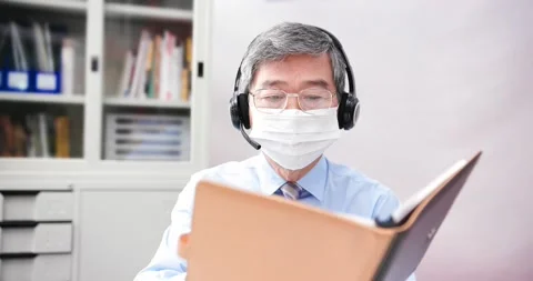 Telework video meeting concept Stock Footage 132882398