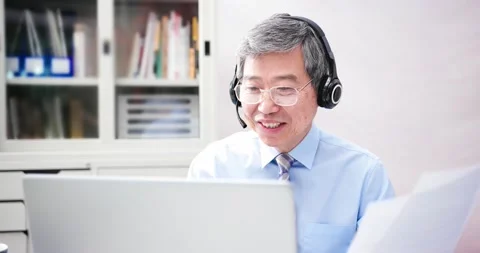 Telework video meeting concept Stock Footage 133764280