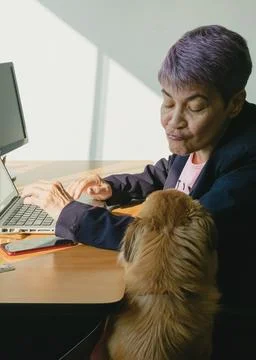 Teleworking, telecommuting, work at home Stock Photos