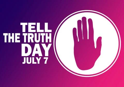 Tell The Truth Day Ilustração Stock