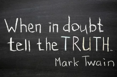 Tell the truth Stock Photos
