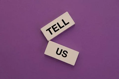 Tell Us Blocks Stock Photos