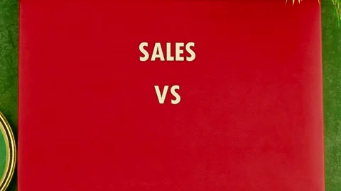 This tells about the difference between sales vs generic terms in business. It Stock Footage 337048468