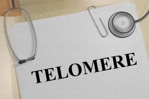 TELOMERE - genetic concept Stockillustratie