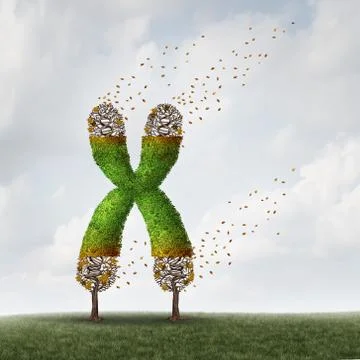 Telomeres Length Loss Ilustración de archivo