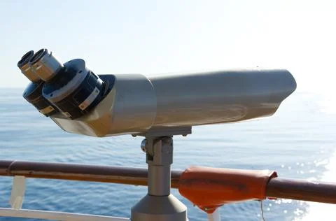 A telscope on a cruise ship Stock Photos
