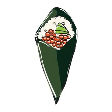 Temaki Sushi Stock Illustration
