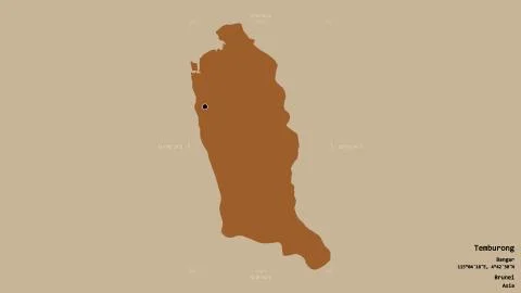 Temburong - Brunei. Bounding box. Pattern Stock Illustration