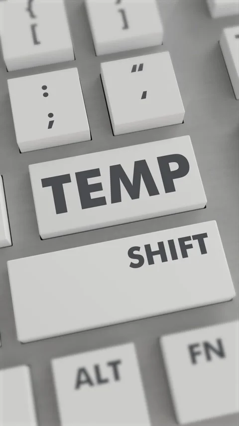 TEMP BUTTON PRESSING ON KEYBOARD Vertical Video Stock Footage 302441700