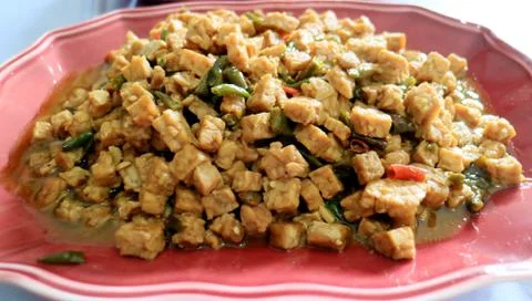 Tempe sautéed Stock Photos