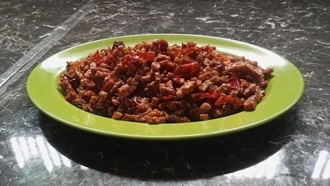 Tempeh food Stock Footage 242648053