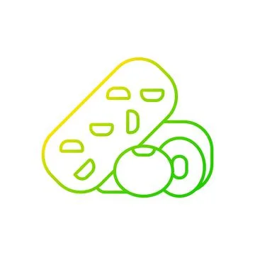 Tempeh gradient linear vector icon 스톡 일러스트