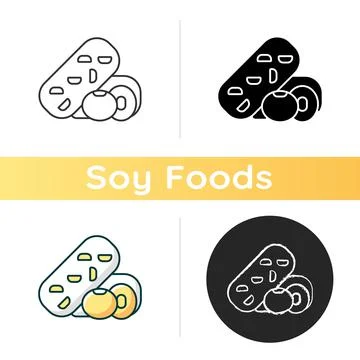Tempeh icon 스톡 일러스트