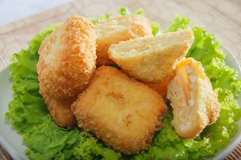 Tempeh Nugget Stockfoto's