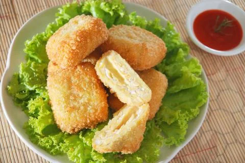 Tempeh Nugget Stockfoto's