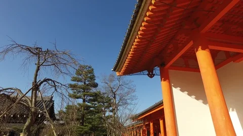 Tempel in Kyoto Stock Footage