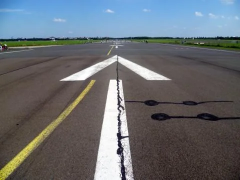Tempelhof runway Stock Photos