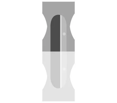 Tempera pencils icon on white background Stock Illustration