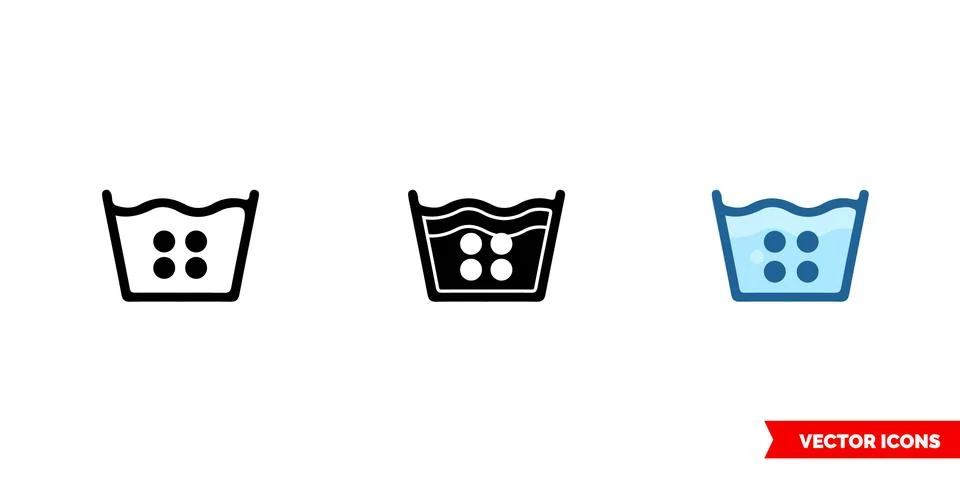 Temperature 140F icon of 3 types color, black and white, outline. Isolated ve Stock Illustration
