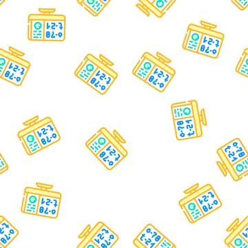 Temperature and humidity control vector seamless pattern Stockillustratie