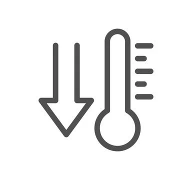 Temperature and thermometer related icon. Illustration